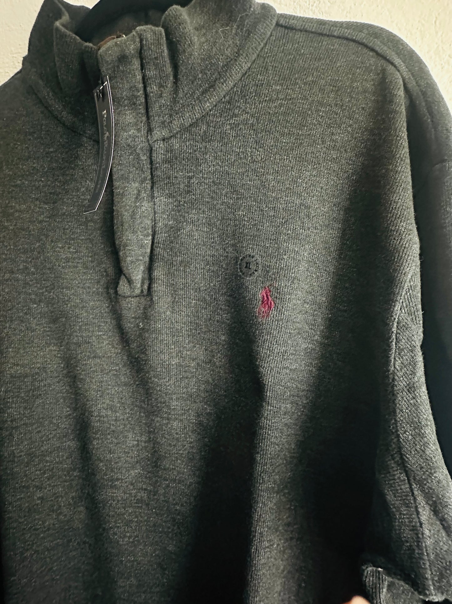 SUÉTER POLO RALPH LAUREN CON CREMALLERA Y BOTONES TALLA “XL”