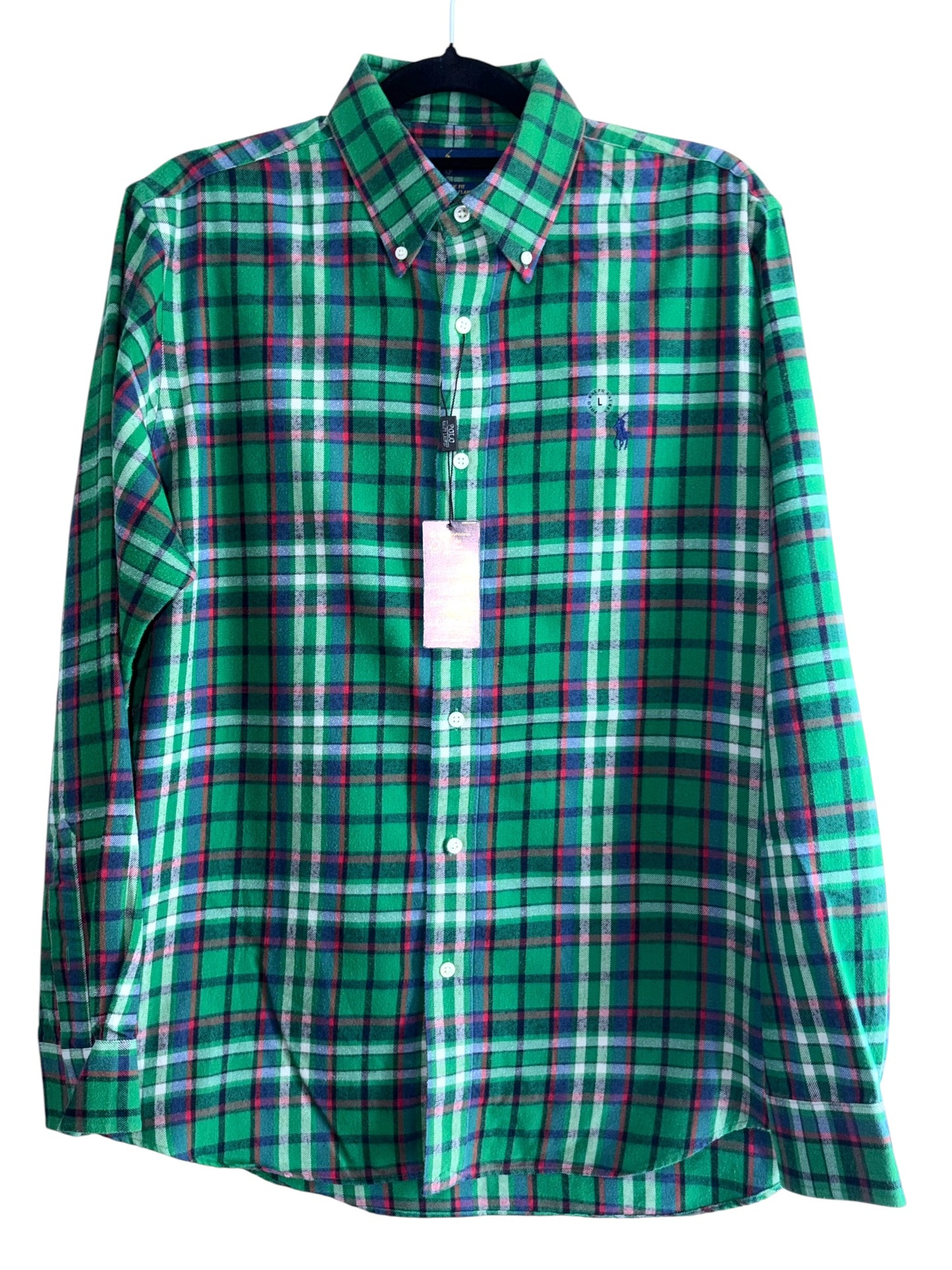 CAMISA POLO RALPH LAUREN TALLA “L” CLASSIC FIT PERFORMANCE FRANELA
