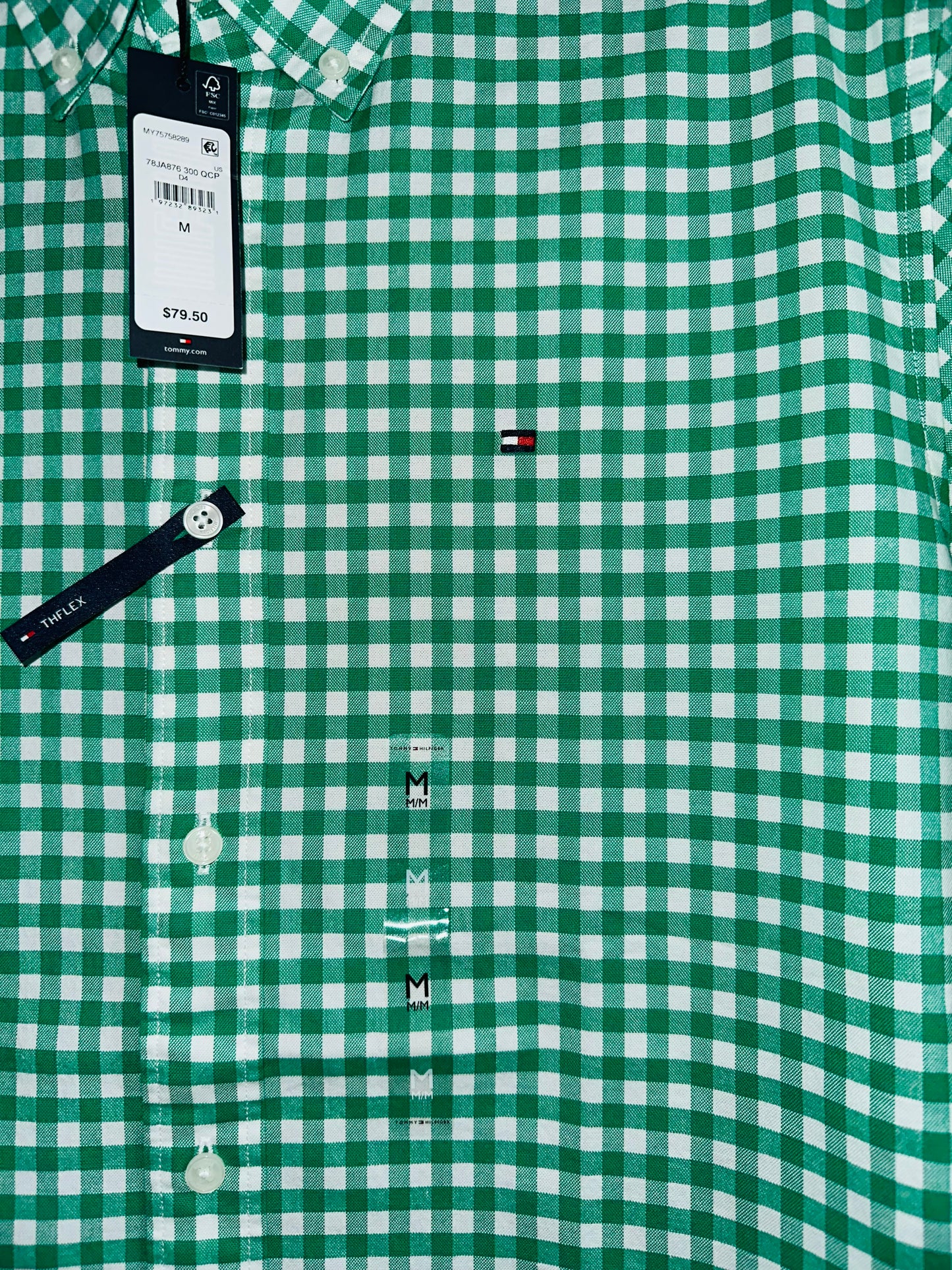 CAMISA TOMMY HILFIGER TALLA “M” REGULAR FIT STRETCH