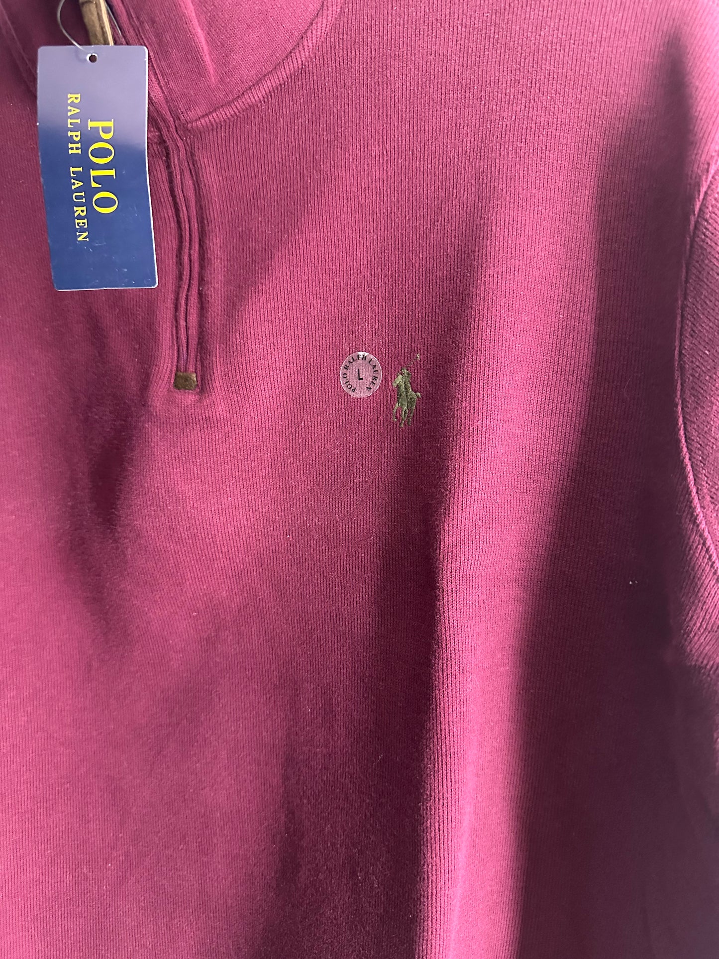 SUÉTER POLO RALPH LAUREN CON CREMALLERA TALLA “L”