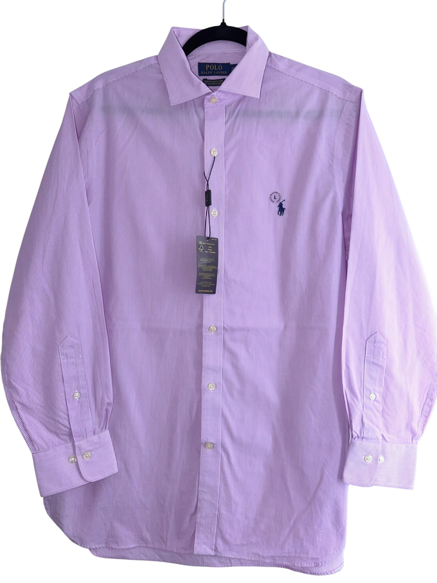 CAMISA POLO RALPH LAUREN TALLA “L” SLIM FIT STRETCH 16-32/33