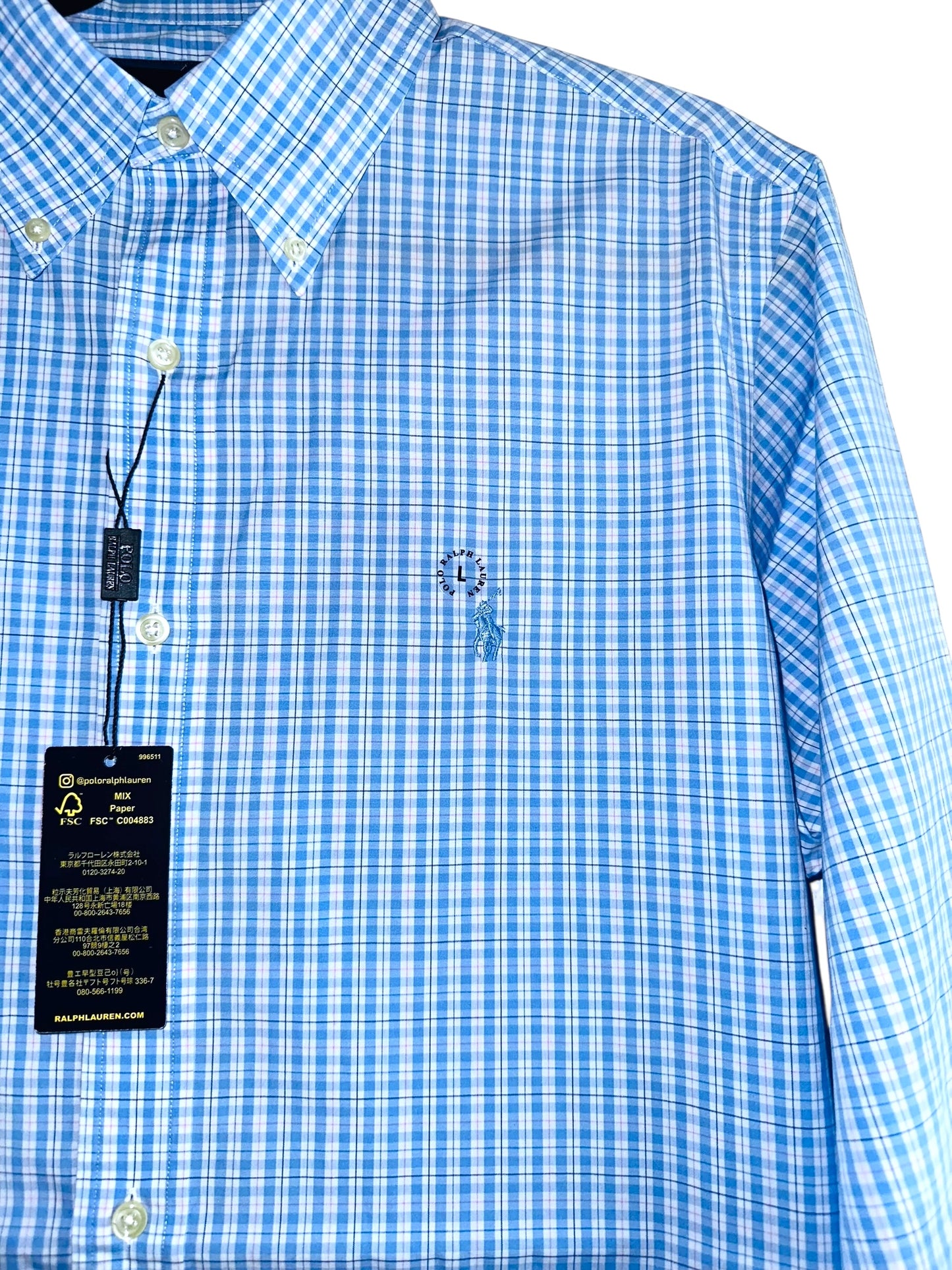 CAMISA POLO RALPH LAUREN TALLA “L” CLASSIC FIT 16-34/35