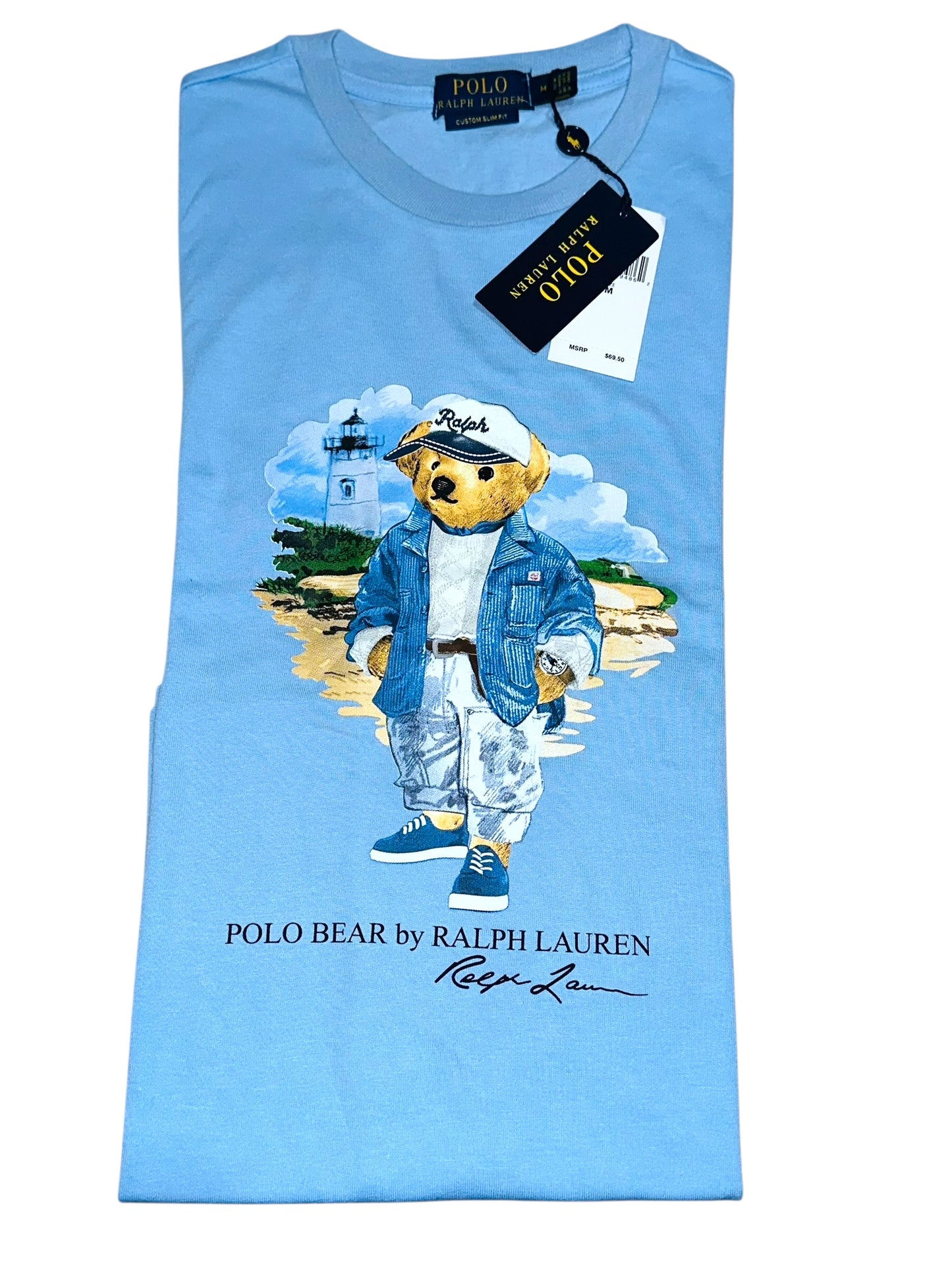 PLAYERA POLO BEAR TALLA “M” CUSTOM SLIM FIT
