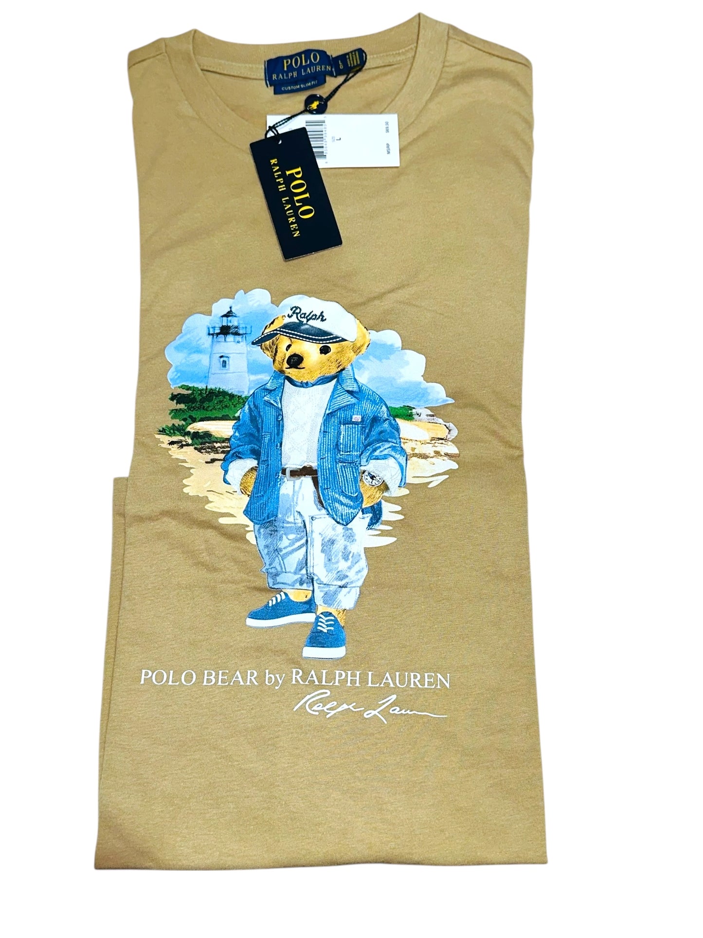 PLAYERA POLO BEAR TALLA “L” CUSTOM SLIM FIT