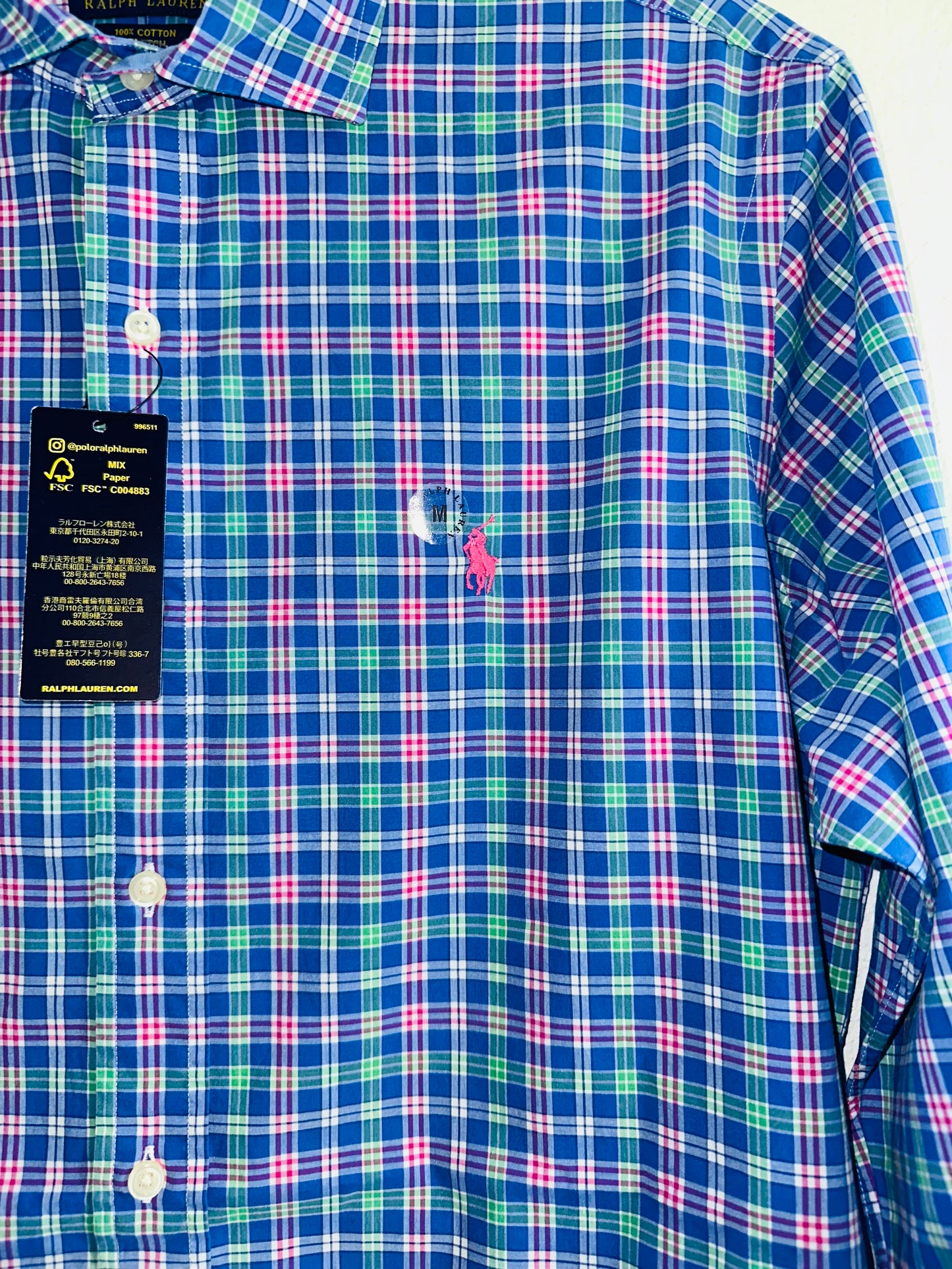 CAMISA POLO RALPH LAUREN TALLA “M” CLASSIC FIT STRETCH