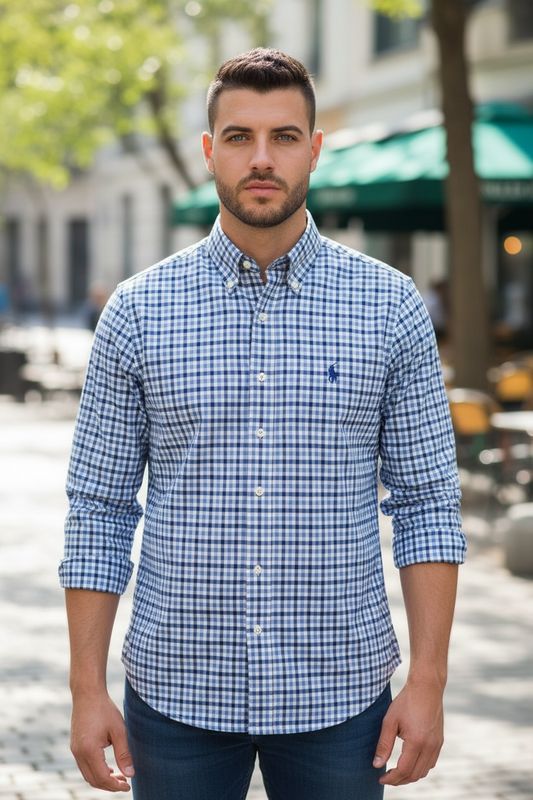 CAMISA POLO RALPH LAUREN TALLA “S” SLIM FIT STRETCH OXFORD
