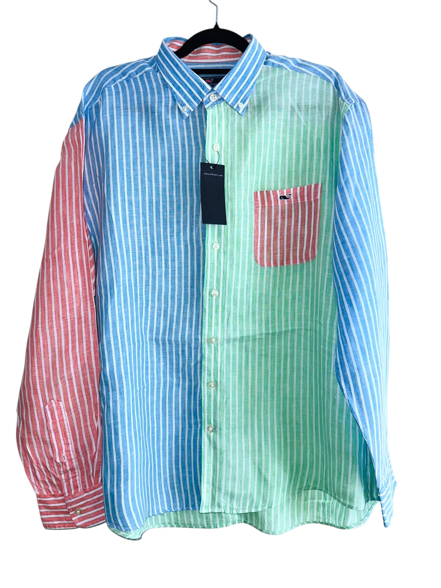 CAMISA VINEYARD VINES TALLA “XL” CLASSIC FIT TUCKER SHIRT 100% lino