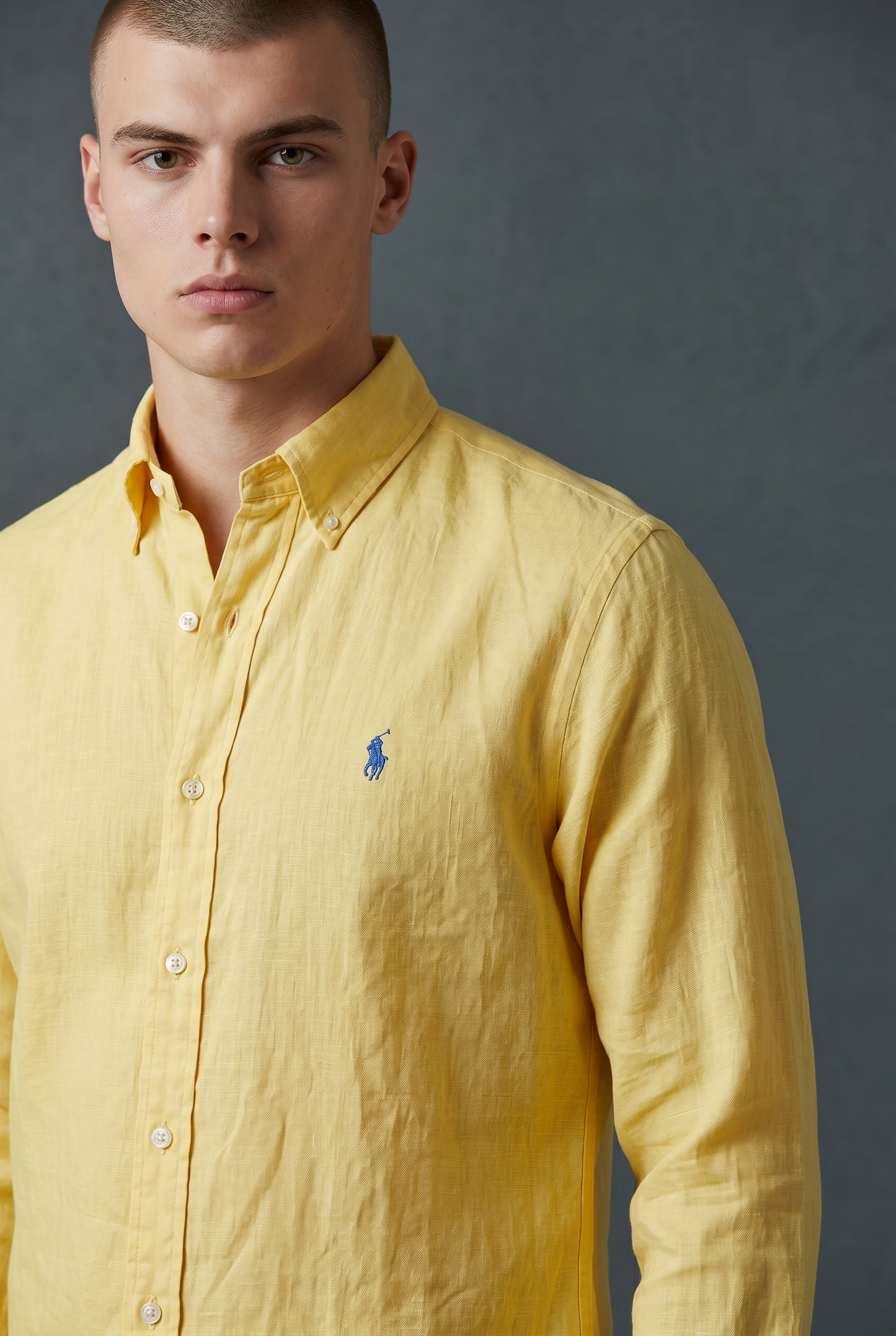 CAMISA POLO RALPH LAUREN TALLA “M” BLAKE ( amplio para talla L ) 100% LINO