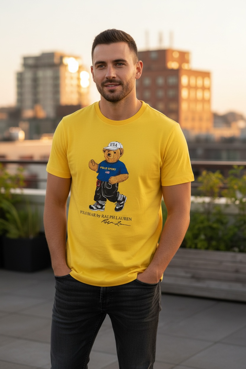 PLAYERA POLO BEAR TALLA “XL” CUSTOM SLIM FIT