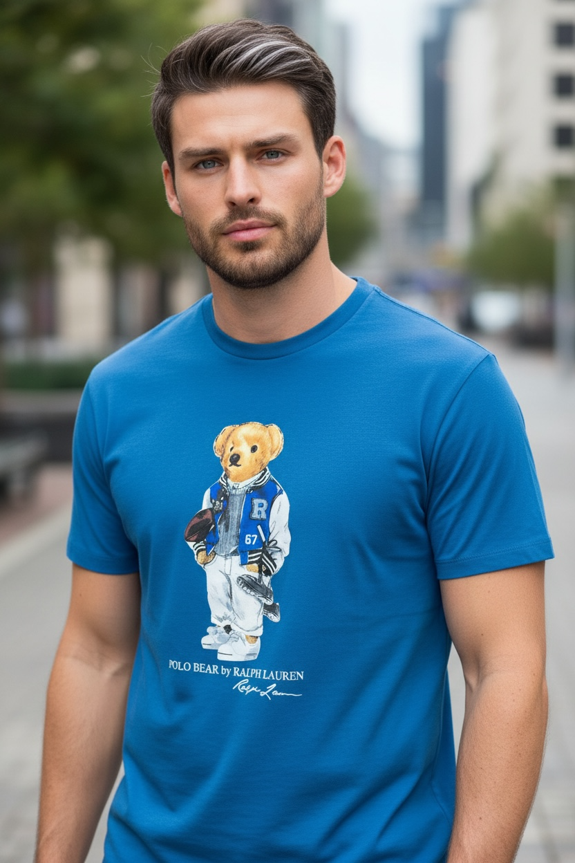 PLAYERA POLO BEAR TALLA “L” CUSTOM SLIM FIT