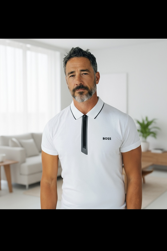 PLAYERA TIPO POLO BOSS TALLA “XXL” (REDUCIDA PARA TALLA XL)