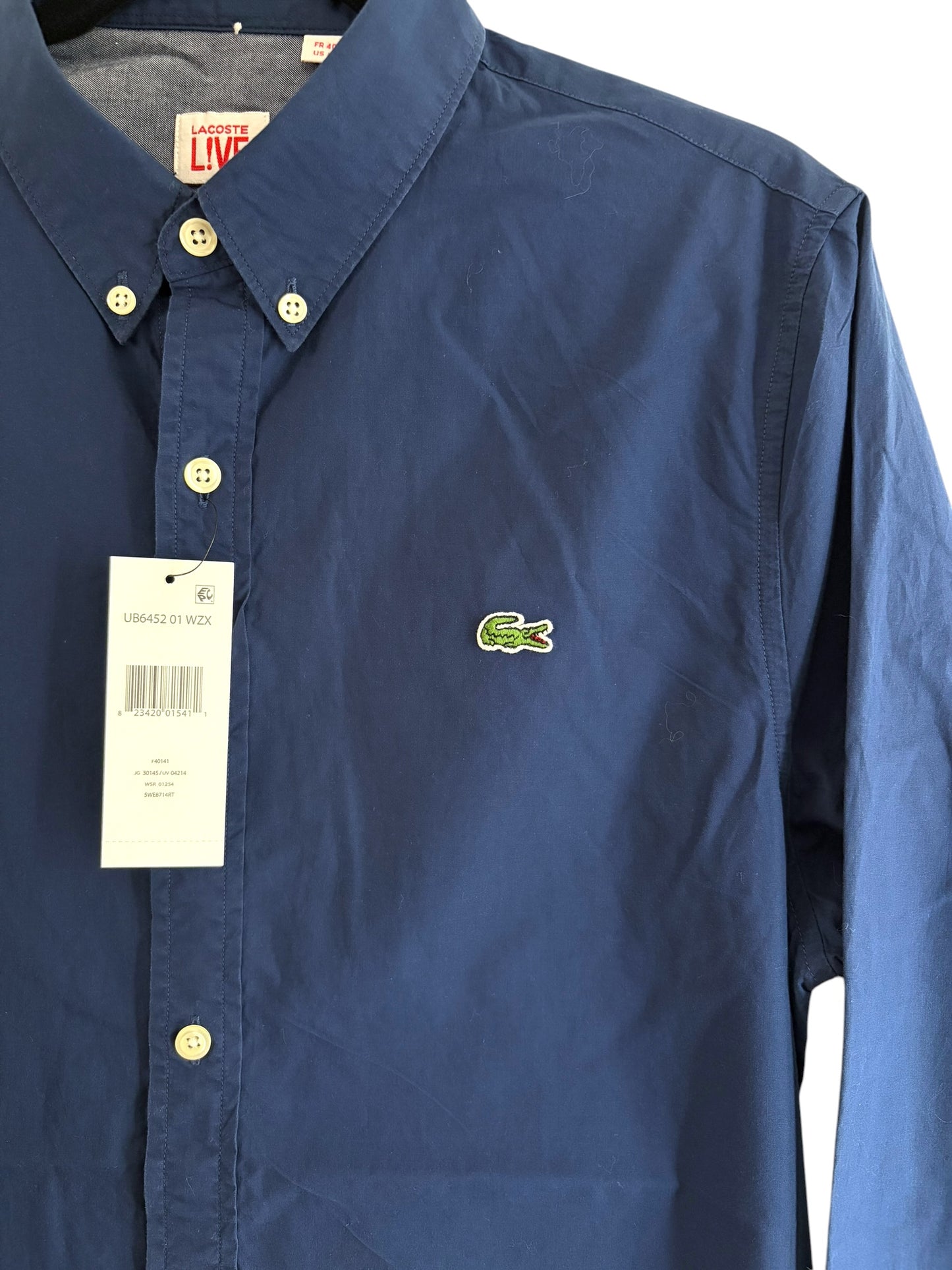 CAMISA LACOSTE TALLA “40” (M) SLIM FIT
