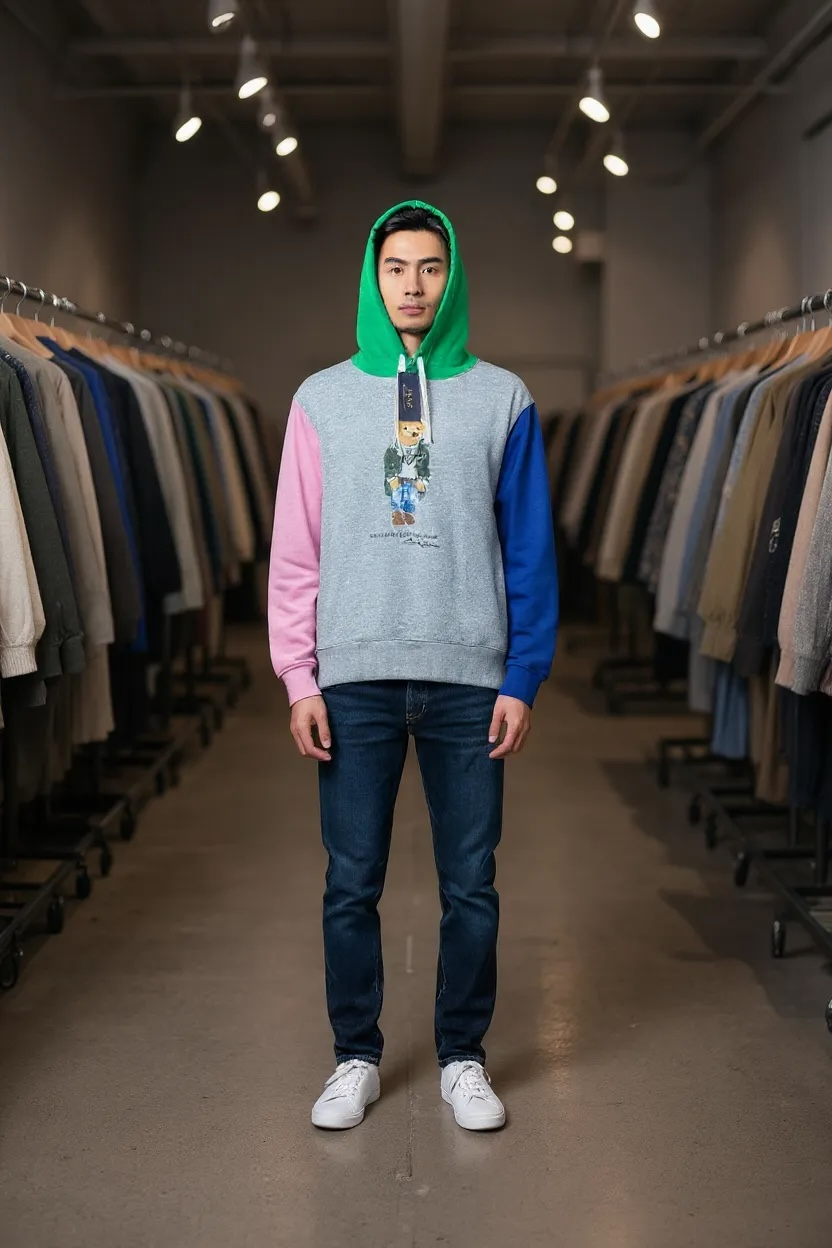 SUDADERA CON CAPUCHA POLO BEAR TALLA “S”