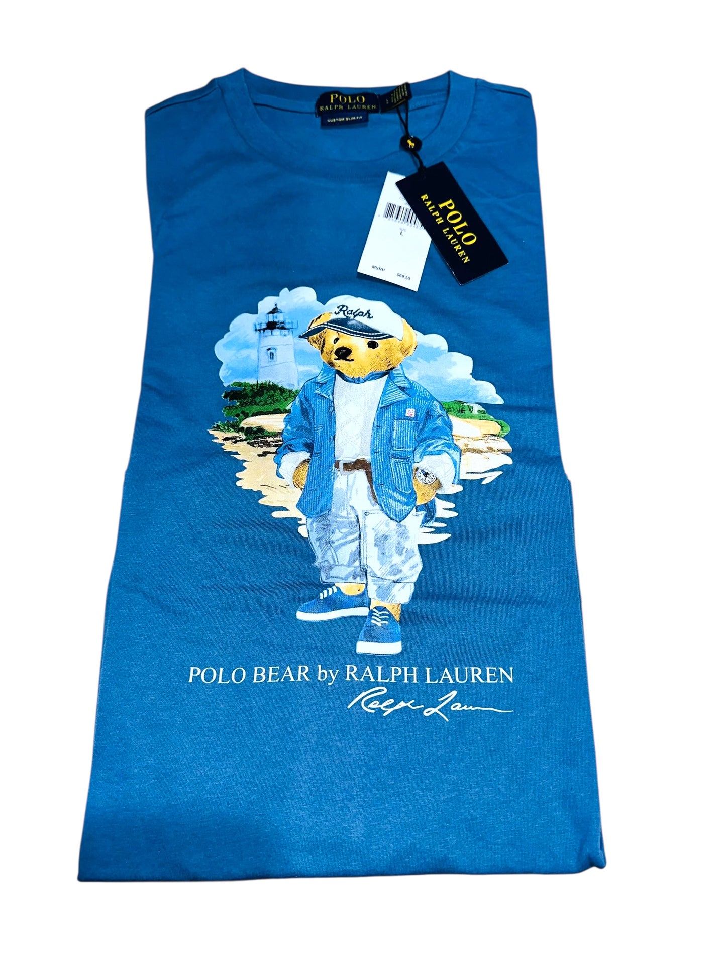 PLAYERA POLO BEAR TALLA “L” CUSTOM SLIM FIT
