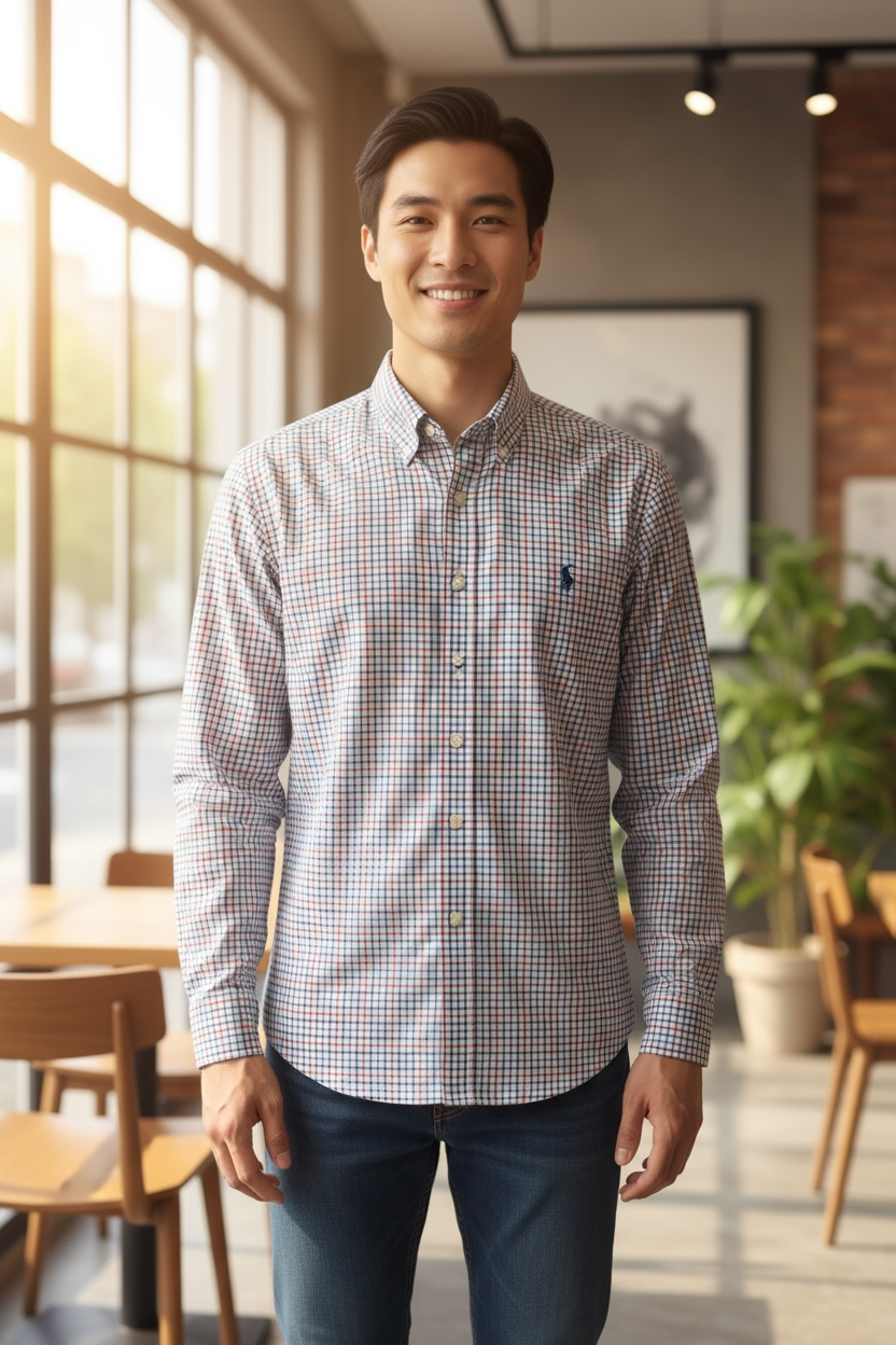 CAMISA POLO RALPH LAUREN TALLA “L” SLIM FIT 16-1/2