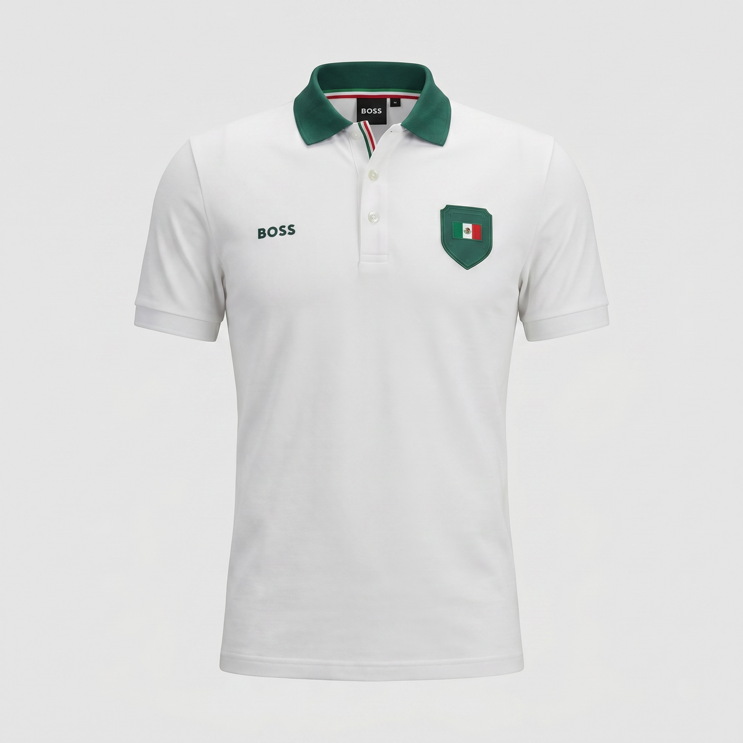 PLAYERA BOSS MÉXICO TIPO POLO REGULAR FIT TALLA “L” REDUCIDA A “M”