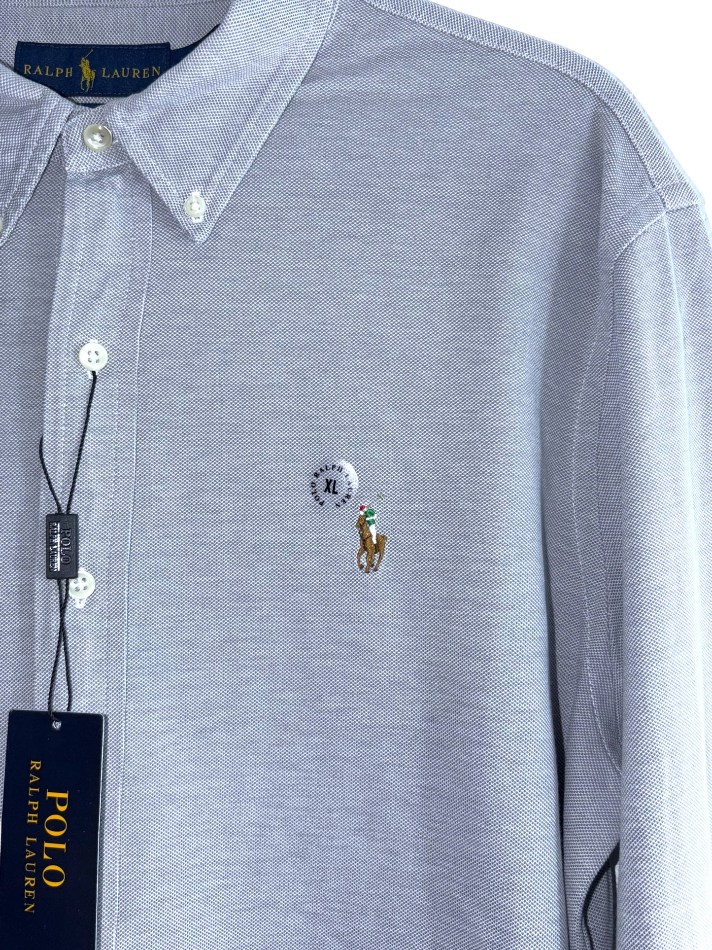 CAMISA POLO RALPH LAUREN TALLA “XL” KNIT OXFORD ( corte reducido)