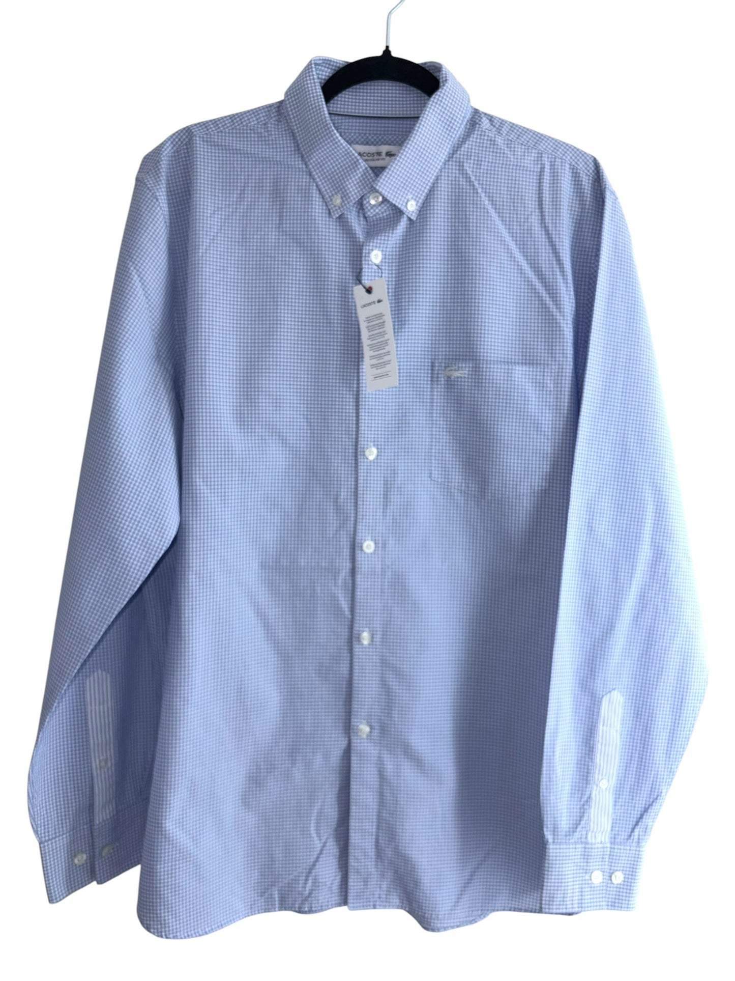 CAMISA LACOSTE TALLA “44” XL REGULAR FIT 17-1/2
