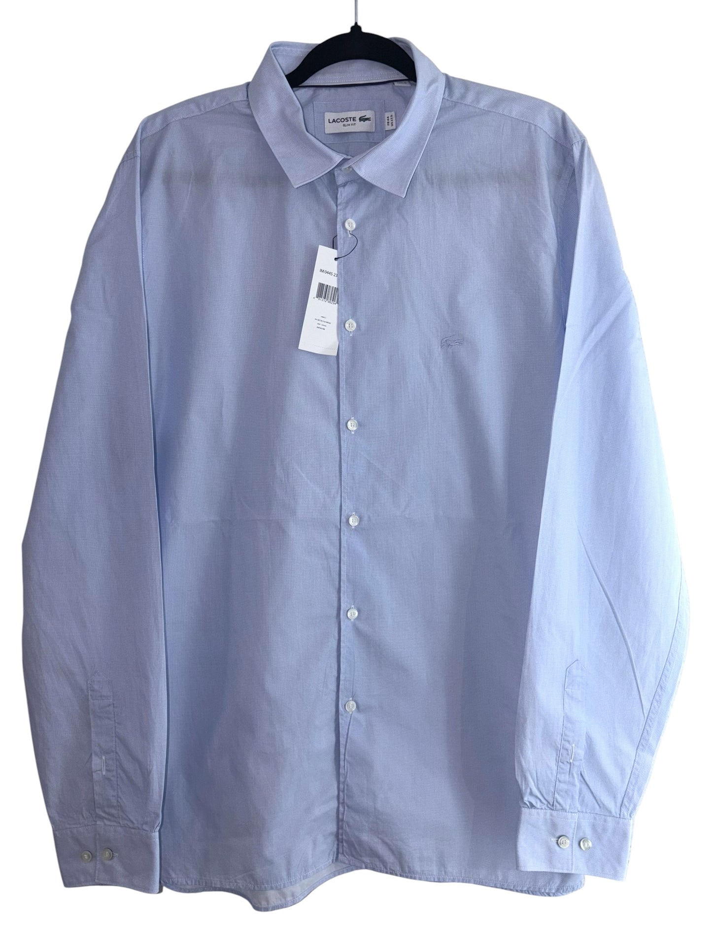 CAMISA LACOSTE TALLA “XL” SLIM FIT 17.5