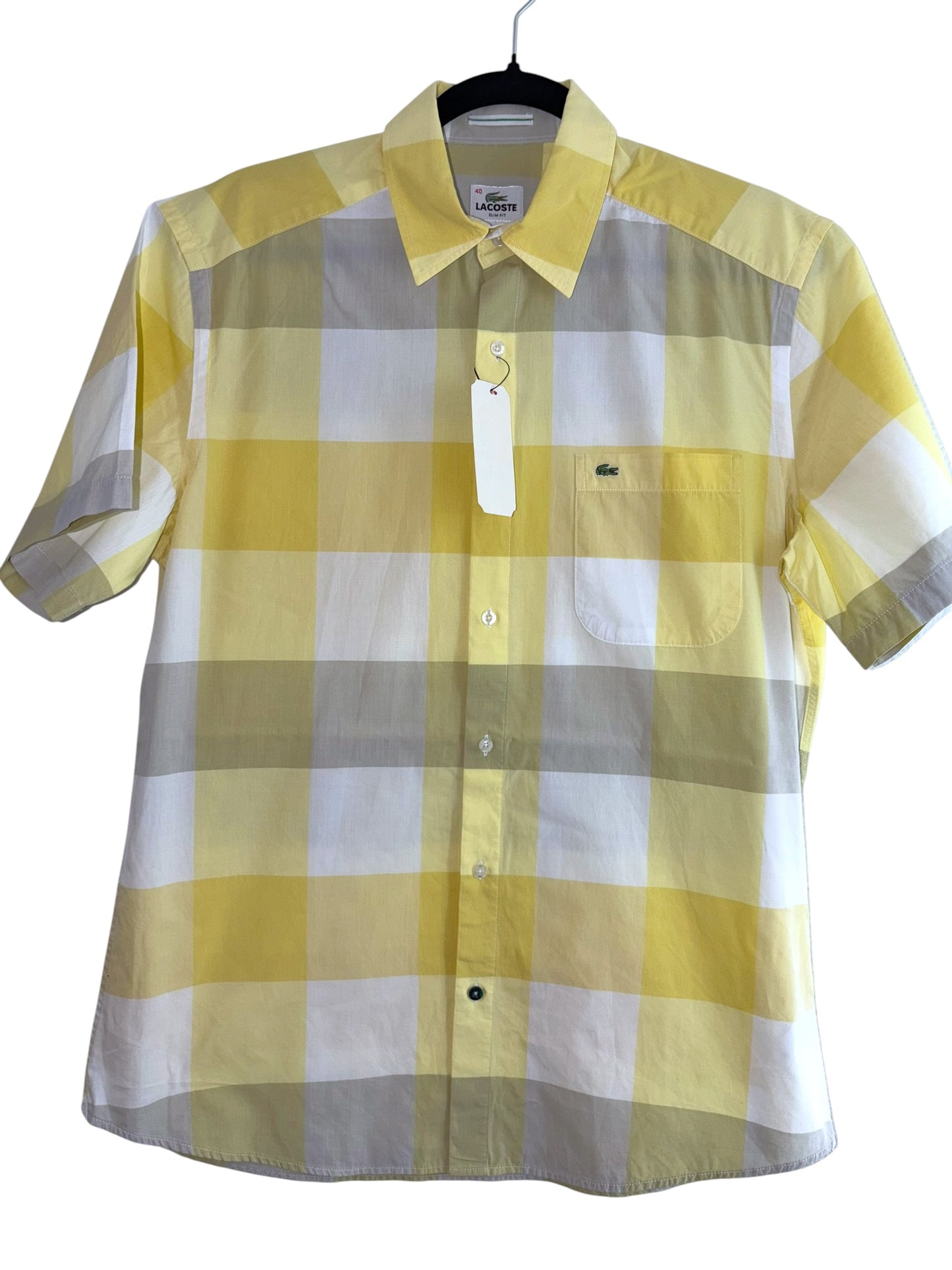 CAMISA LACOSTE MANGA CORTA TALLA “40” SLIM FIT ( reducida para talla S)