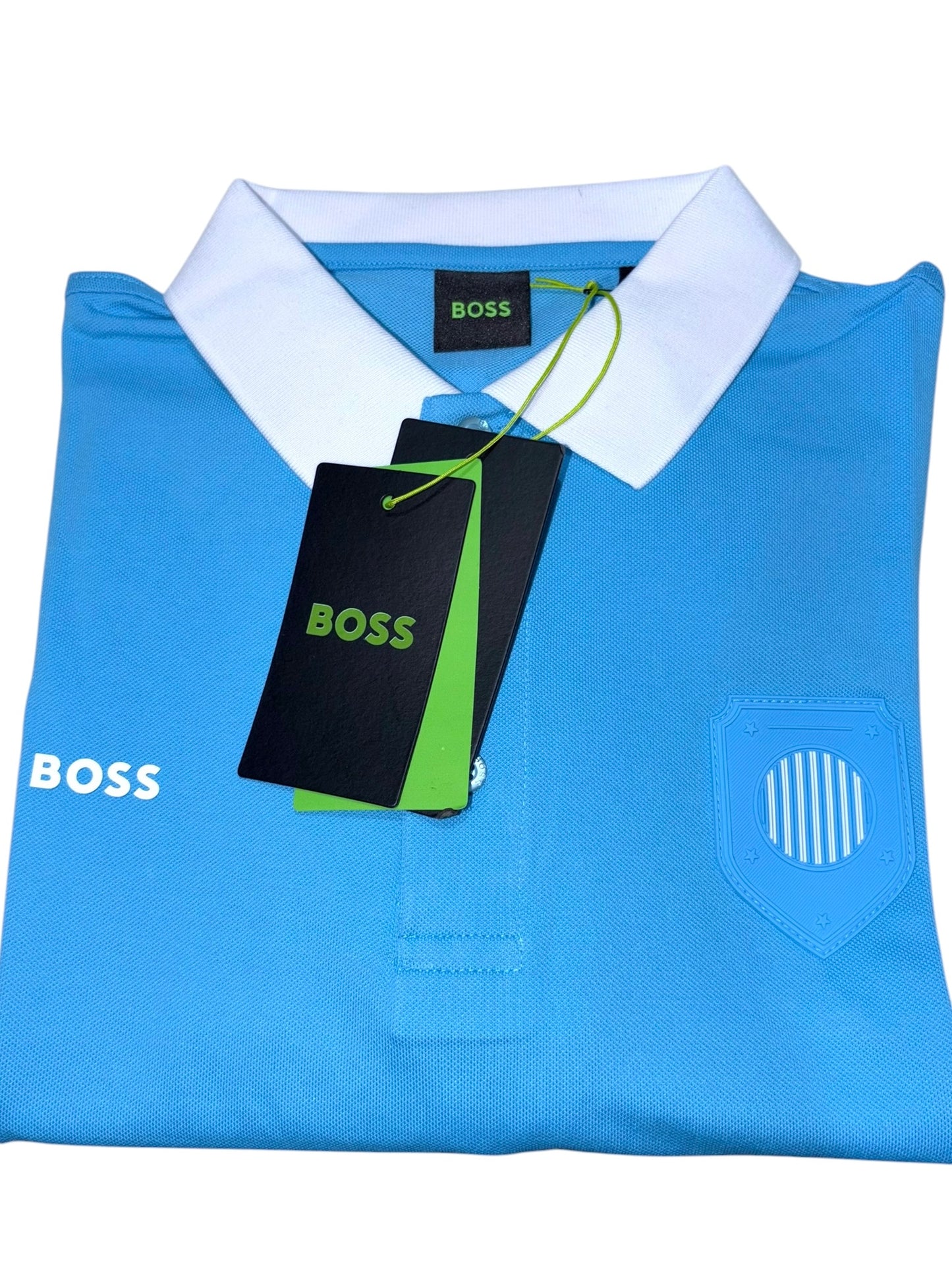 PLAYERA BOSS ARGENTINA TIPO POLO REGULAR FIT TALLA “L” REDUCIDA A “M”