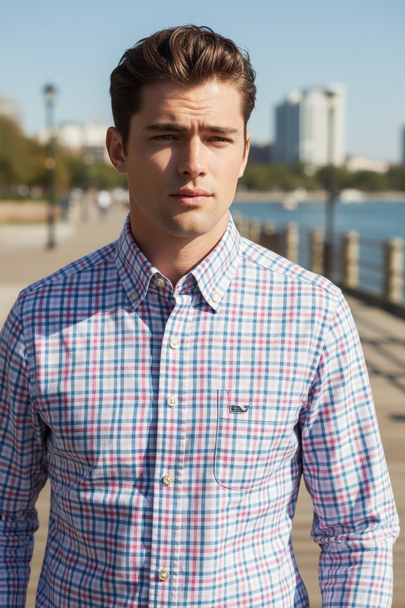 CAMISA VINEYARD VINES TALLA “M” CLASSIC FIT TUCKER SHIRT PERFORMANCE