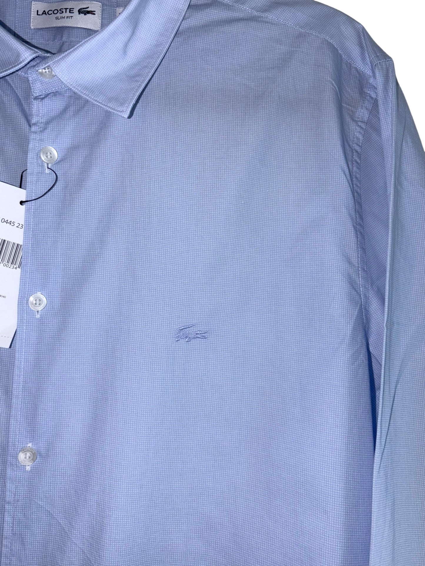 CAMISA LACOSTE TALLA “XL” SLIM FIT 17.5