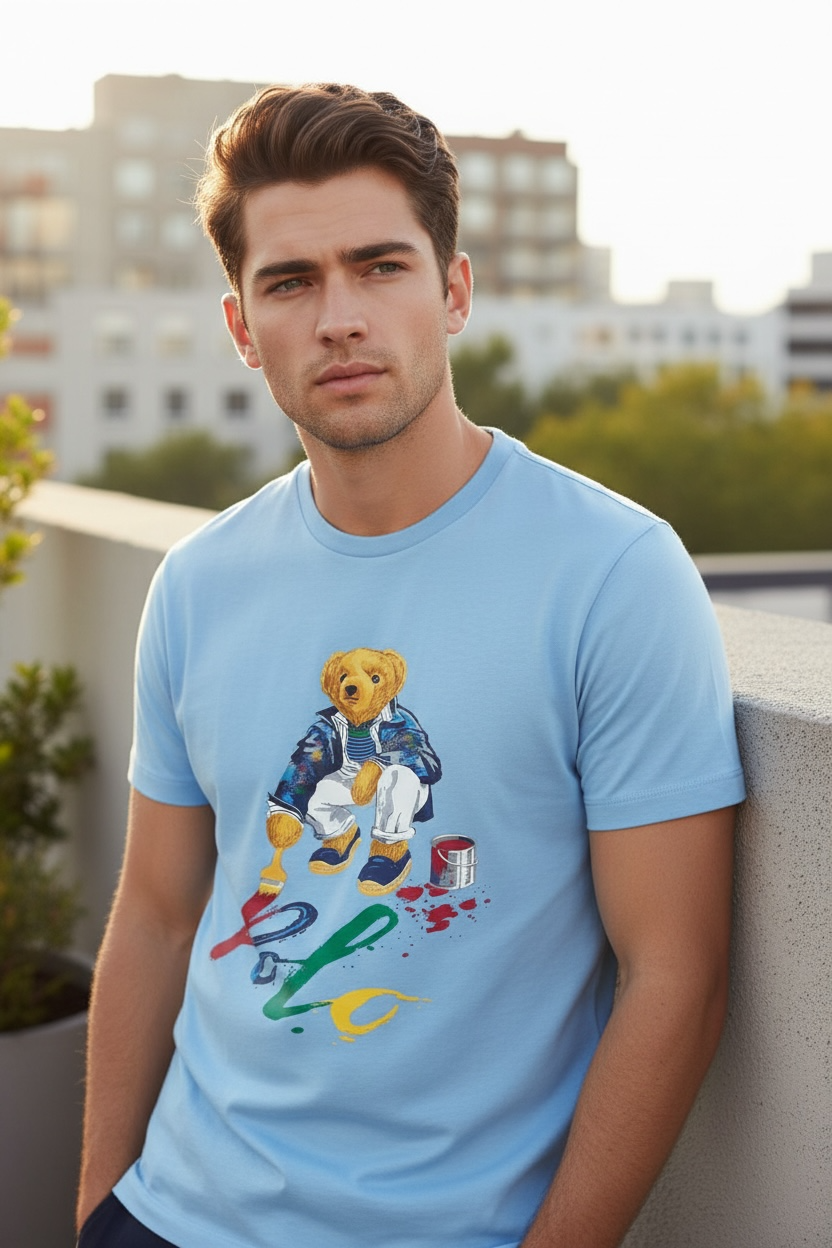 PLAYERA POLO BEAR TALLA “M” CUSTOM SLIM FIT