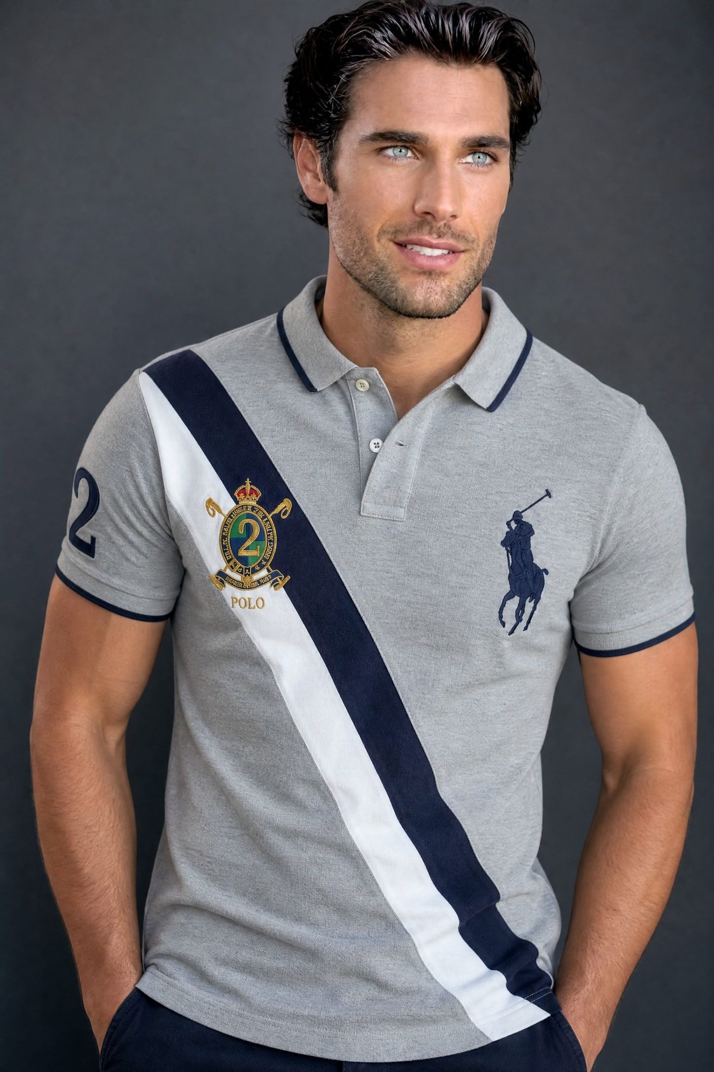 PLAYERA POLO RALPH LAUREN TALLA “M” CUSTOM SLIM FIT