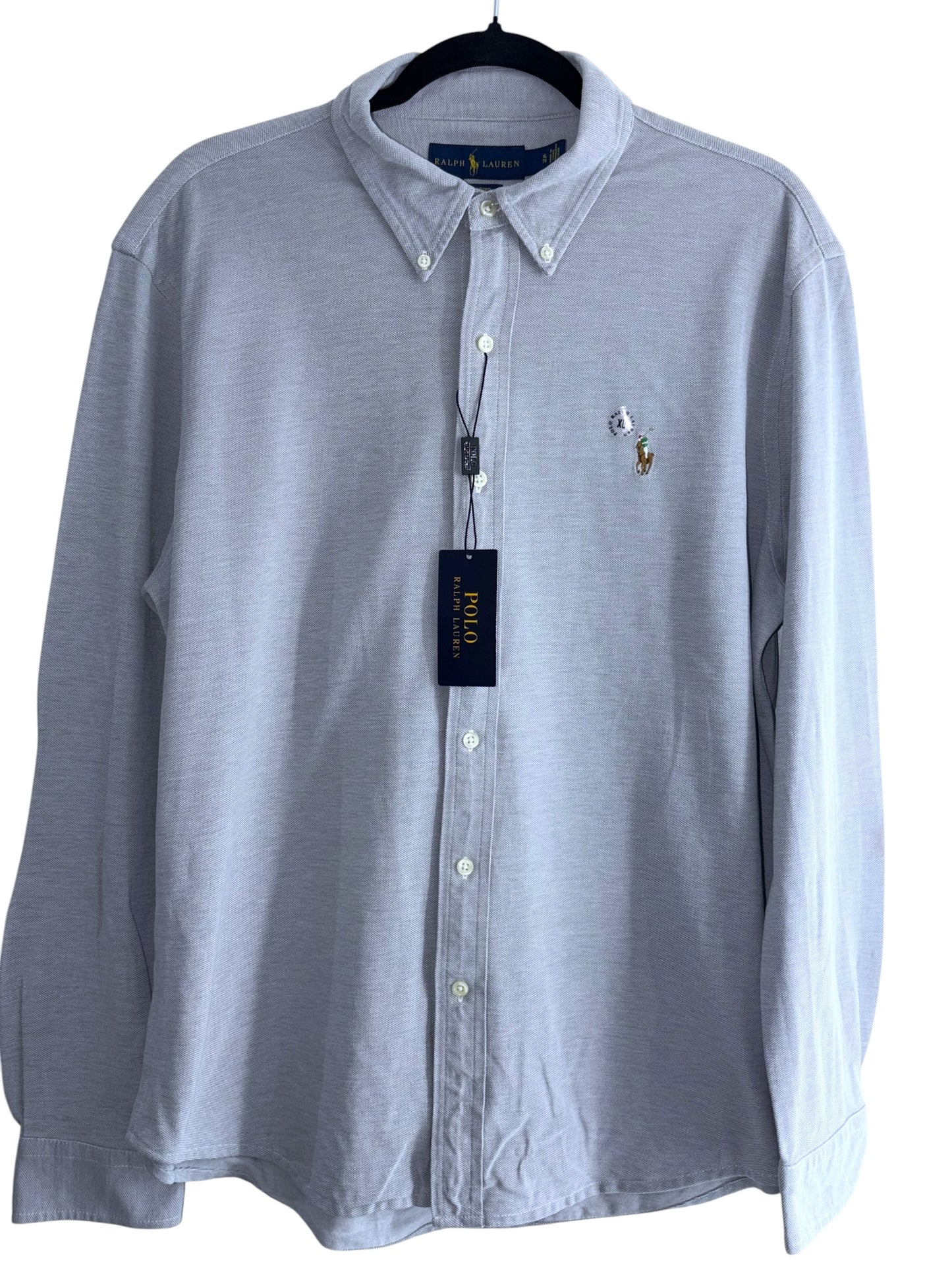 CAMISA POLO RALPH LAUREN TALLA “XL” KNIT OXFORD ( corte reducido)