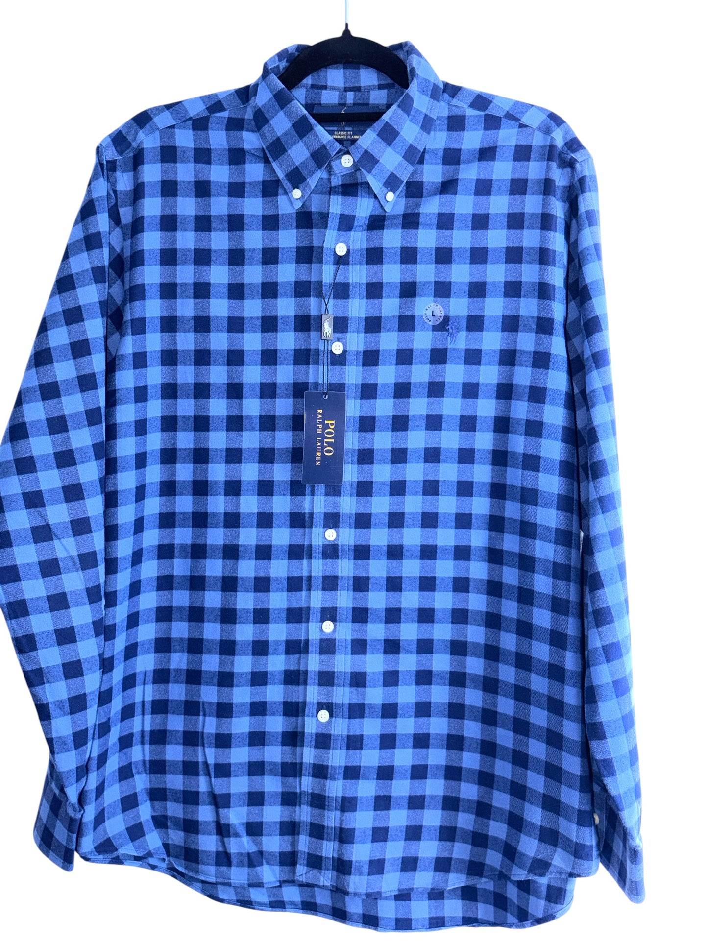 CAMISA POLO RALPH LAUREN TALLA “L” CLASSIC FIT PERFORMANCE FRANELA