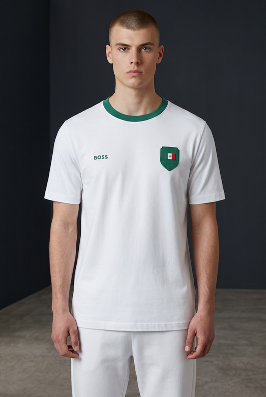 PLAYERA BOSS MÉXICO CUELLO REDONDO REGULAR FIT TALLA “L” REDUCIDA A “M”