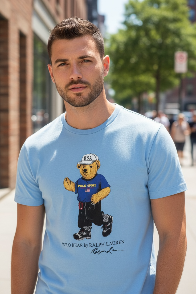PLAYERA POLO BEAR TALLA “M” CUSTOM SLIM FIT