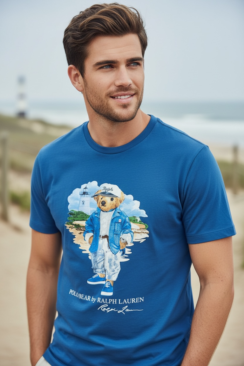 PLAYERA POLO BEAR TALLA “M” CUSTOM SLIM FIT
