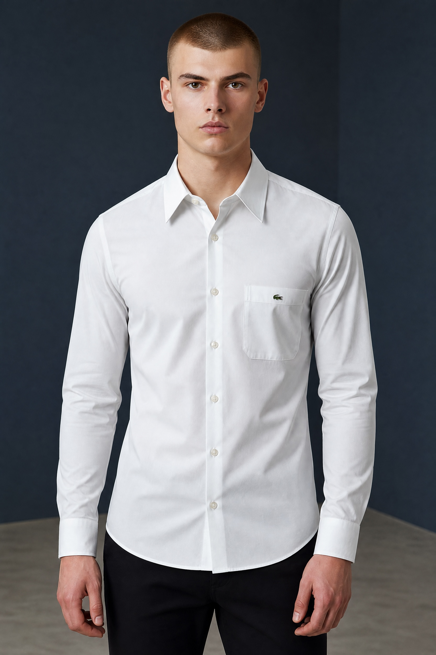CAMISA LACOSTE TALLA “45” REGULAR FIT