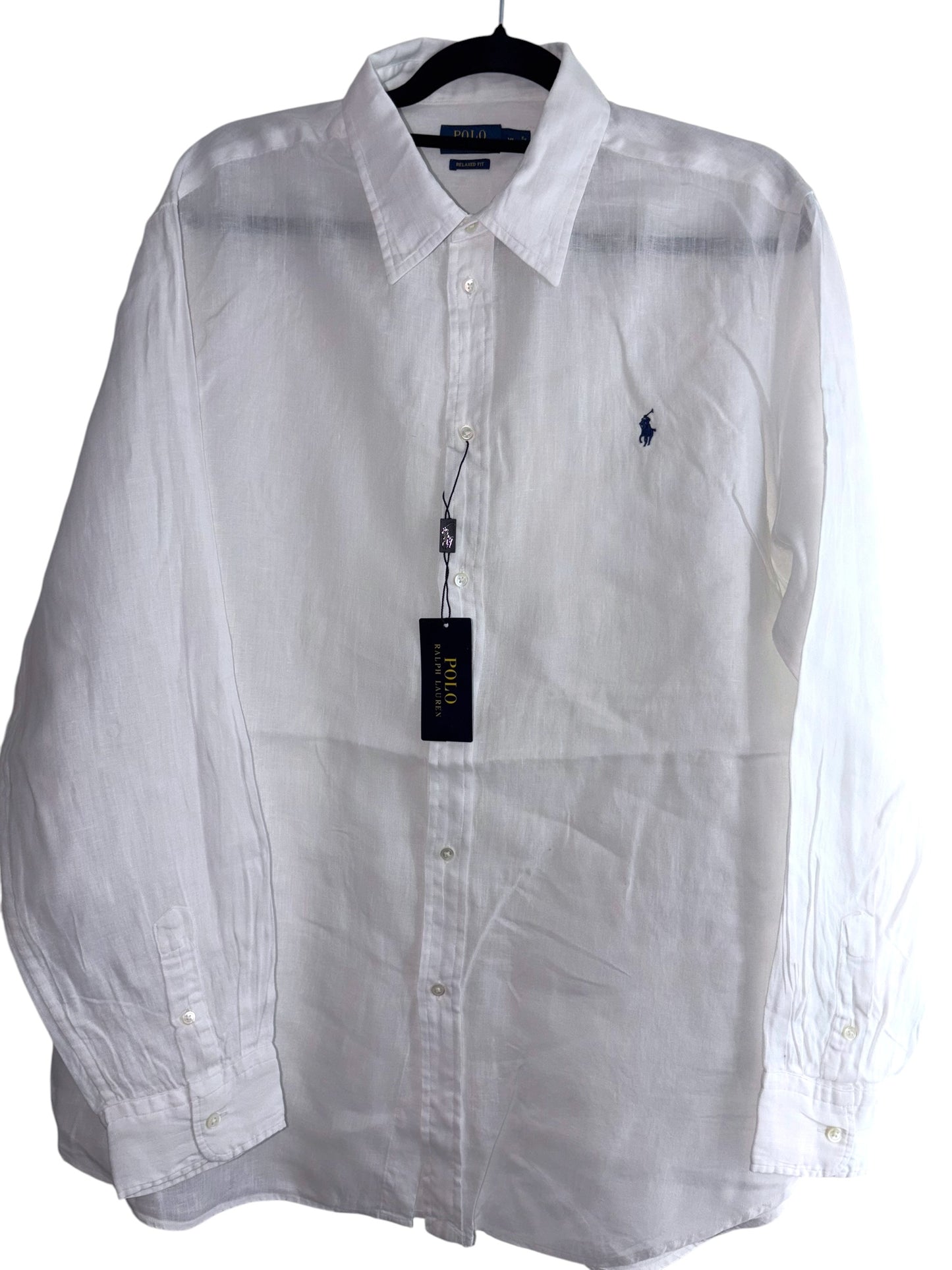 CAMISA POLO RALPH LAUREN TALLA “XL” REGULAR FIT DE LINO
