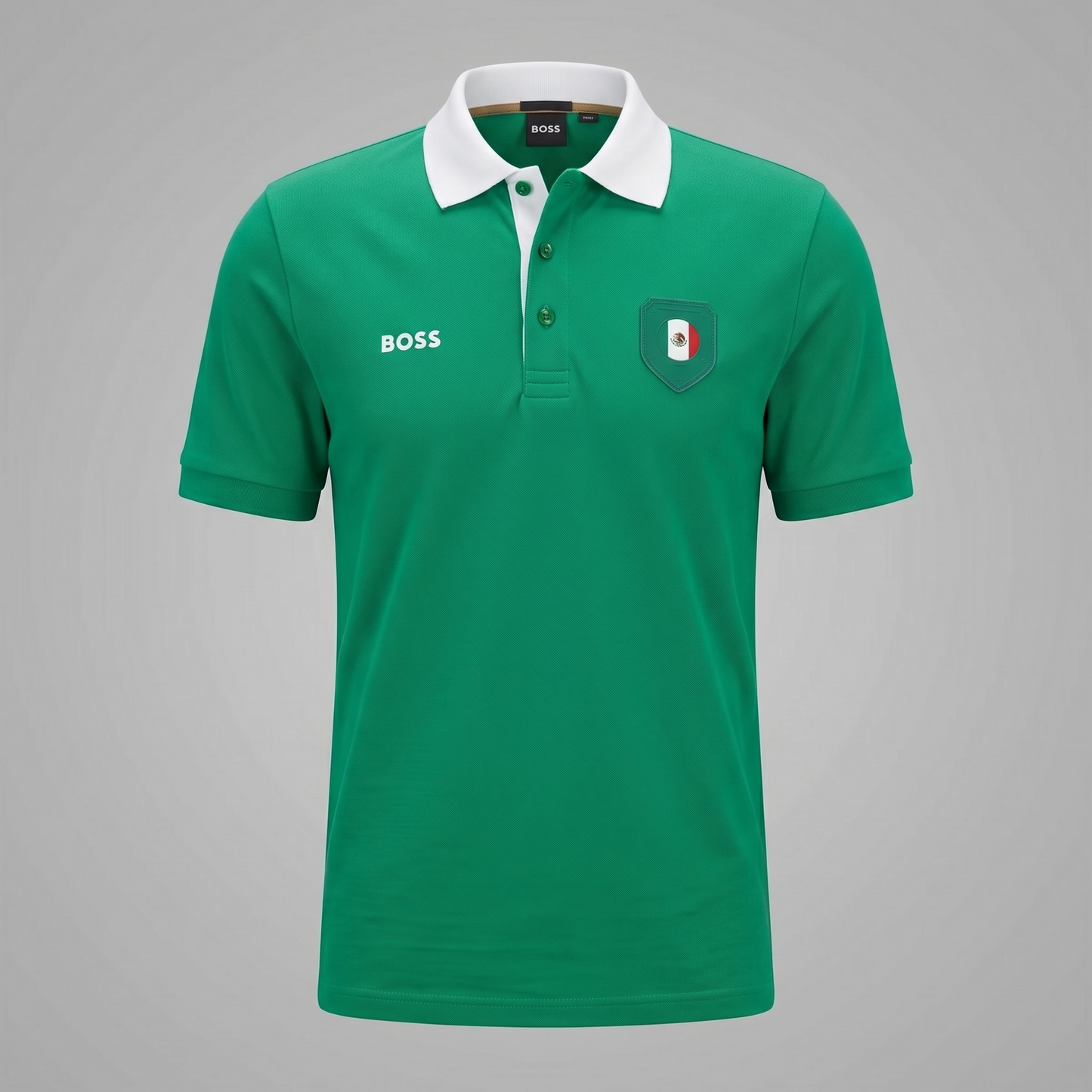 PLAYERA BOSS MÉXICO TIPO POLO REGULAR FIT TALLA “L” REDUCIDA A “M”