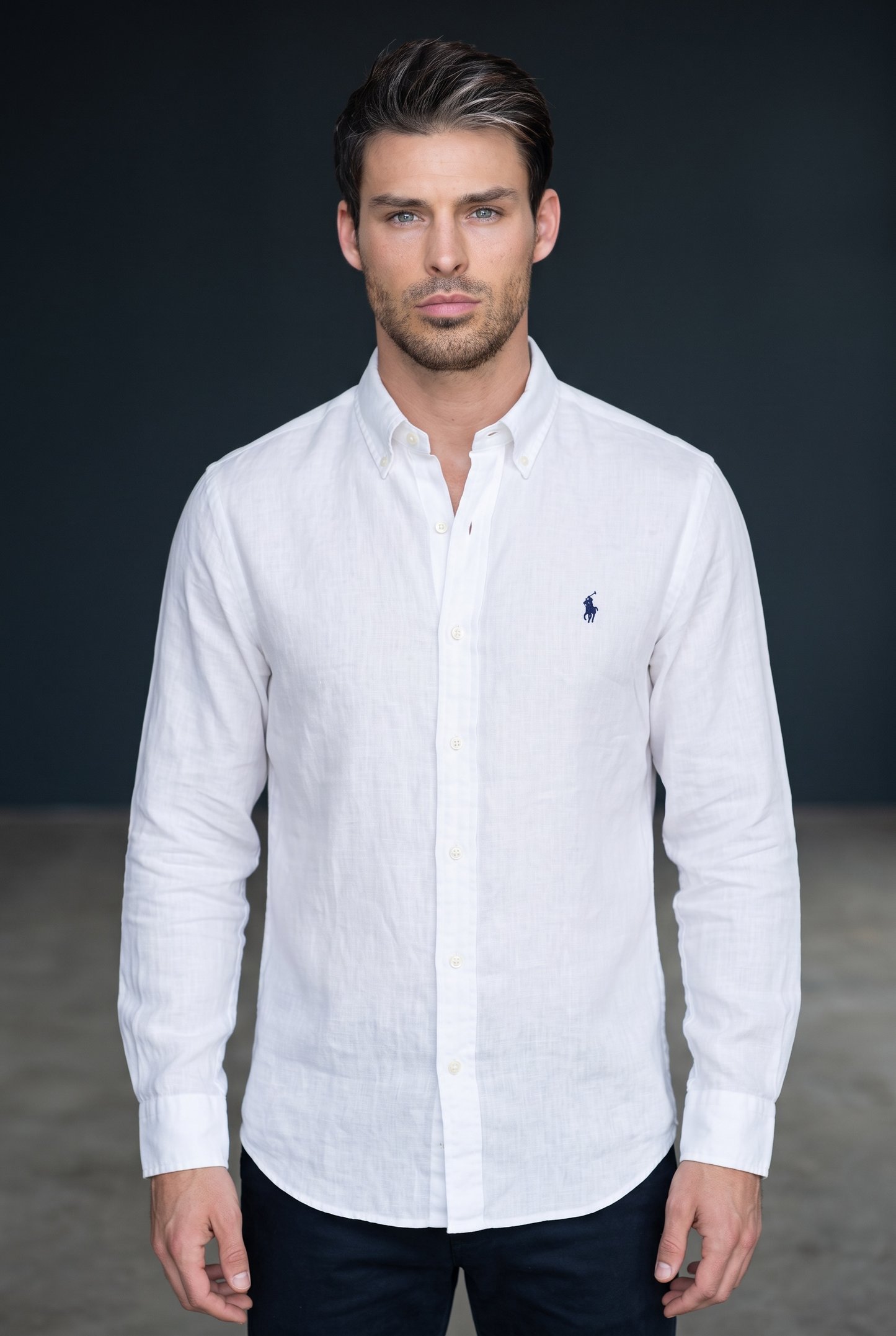 CAMISA POLO RALPH LAUREN TALLA “XL” REGULAR FIT DE LINO