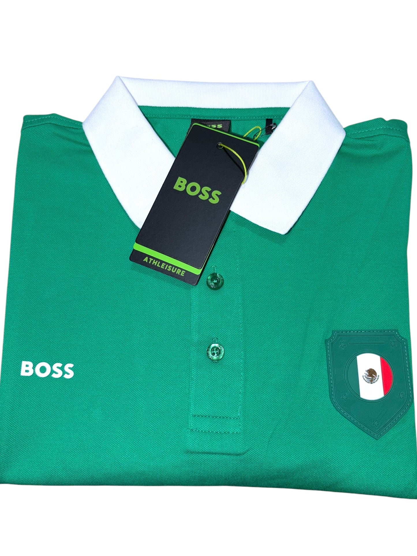 PLAYERA BOSS MÉXICO TIPO POLO REGULAR FIT TALLA “L” REDUCIDA A “M”
