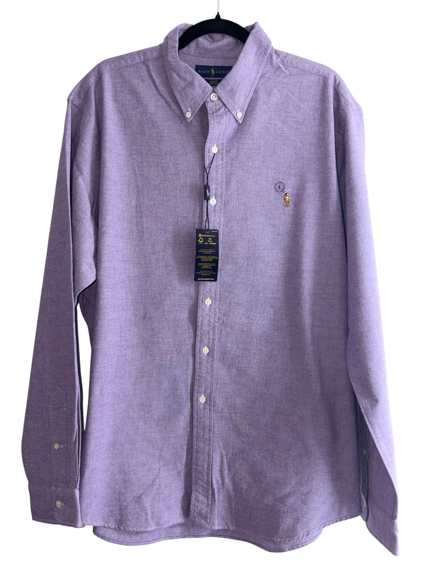 CAMISA POLO RALPH LAUREN TALLA “L” SLIM FIT STRETCH