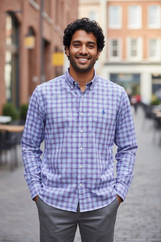 CAMISA POLO RALPH LAUREN TALLA “S” SLIM FIT STRETCH