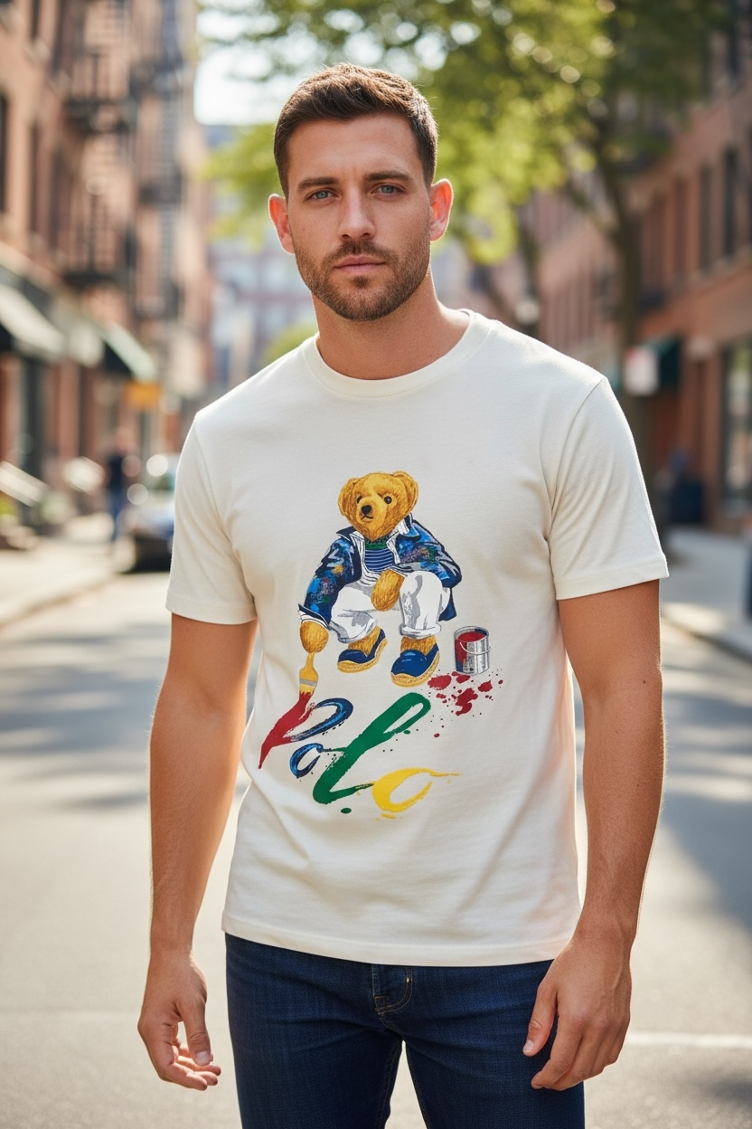 PLAYERA POLO BEAR TALLA “L” CLASSIC FIT