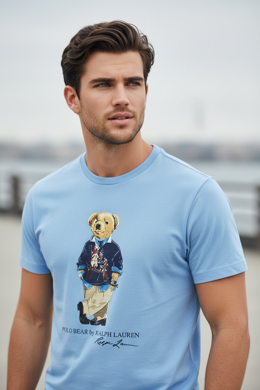 PLAYERA POLO BEAR TALLA “L” CUSTOM SLIM FIT