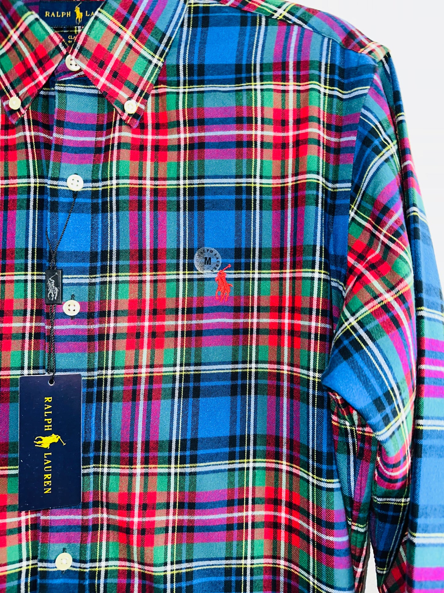CAMISA POLO RALPH LAUREN TALLA  “M” CLASSIC FIT FRANELA