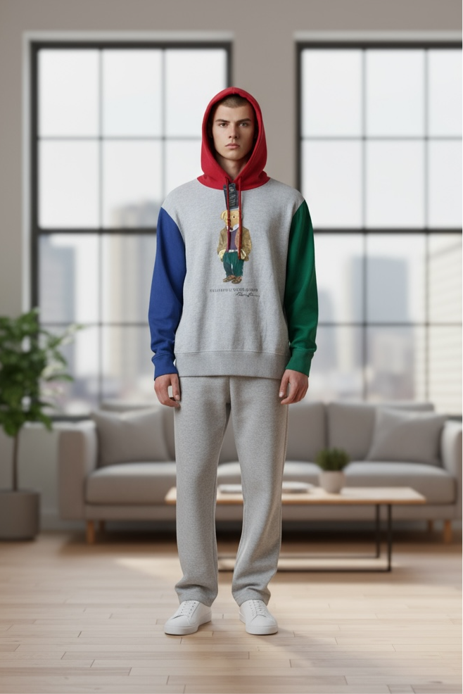 SUDADERA CON CAPUCHA POLO BEAR TALLA “S”