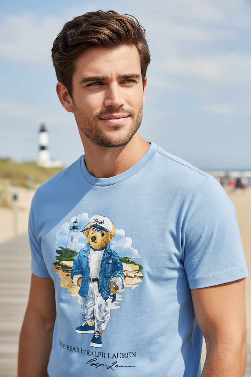 PLAYERA POLO BEAR TALLA “M” CUSTOM SLIM FIT