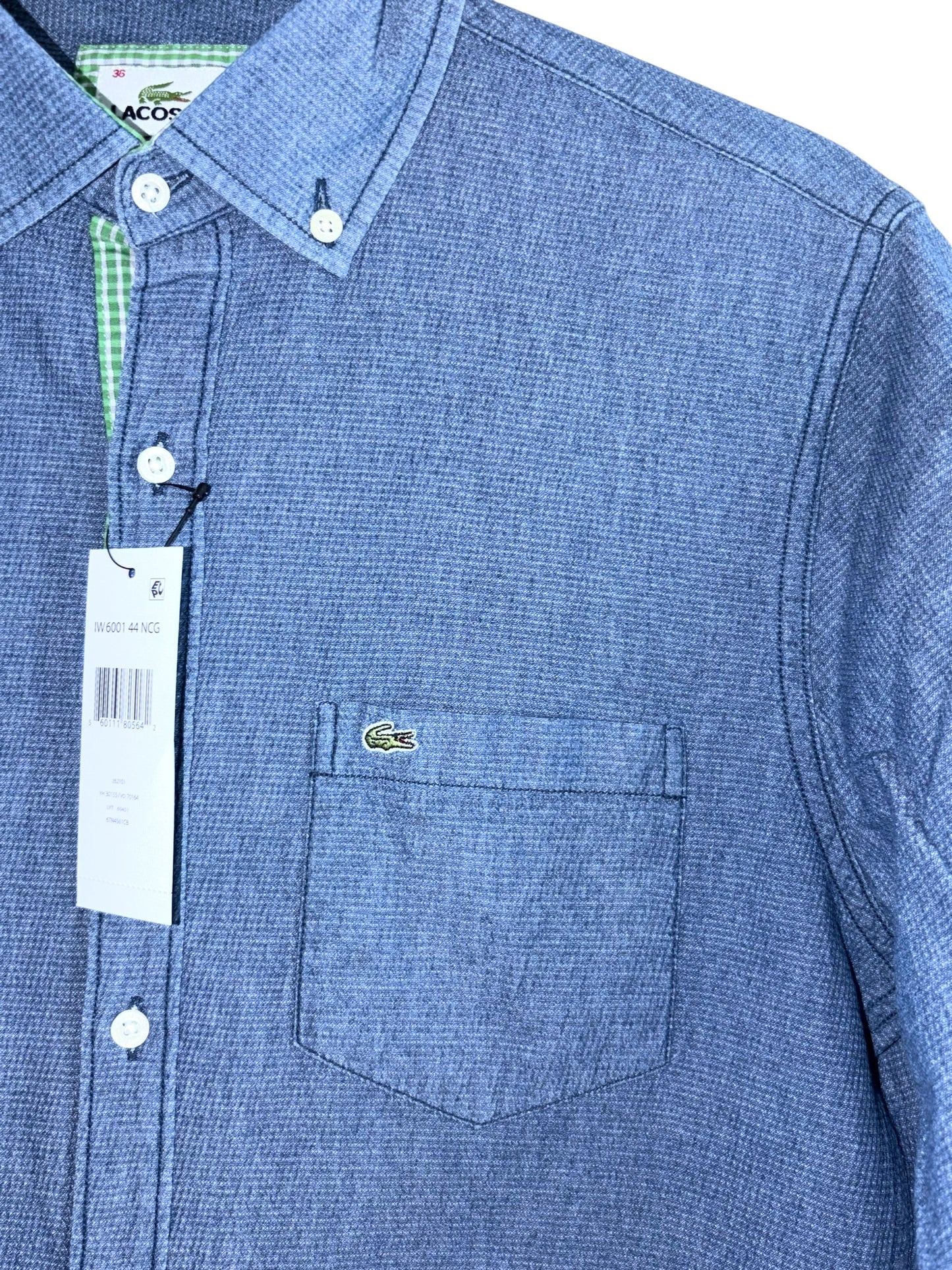 CAMISA LACOSTE TALLA “36” REGULAR FIT