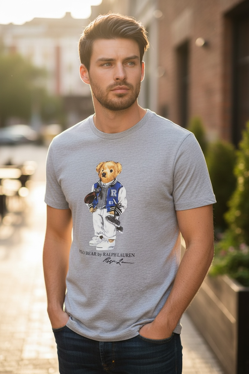 PLAYERA POLO BEAR TALLA “M” CUSTOM SLIM FIT