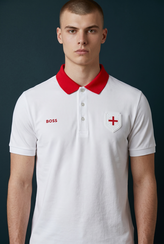 PLAYERA BOSS INGLATERRA TIPO POLO REGULAR FIT TALLA “L” REDUCIDA A “M”
