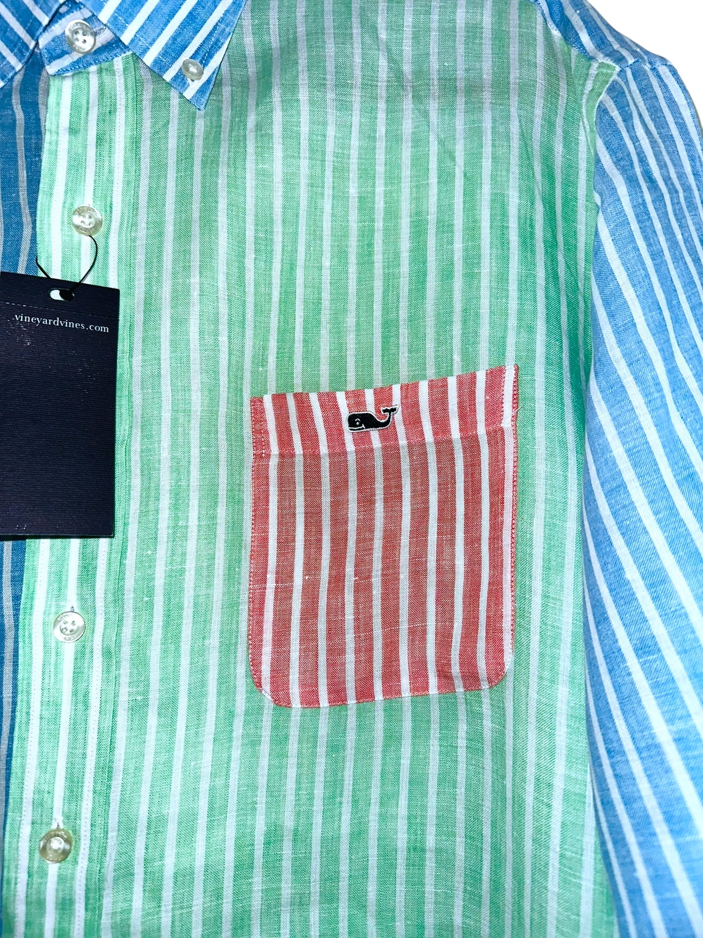 CAMISA VINEYARD VINES TALLA “XL” CLASSIC FIT TUCKER SHIRT 100% lino